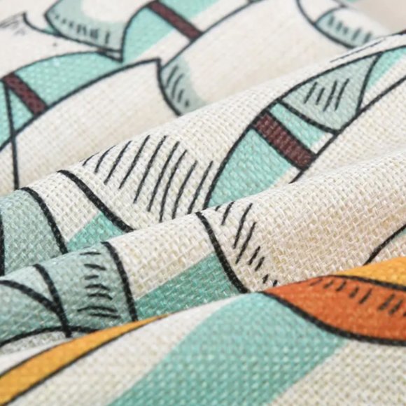 NEW MARINE LIFE BEACH OCEAN LINEN BLEND NAUTICAL PILLOW CUSHION COVER HOME DECOR - Picture 3 of 6